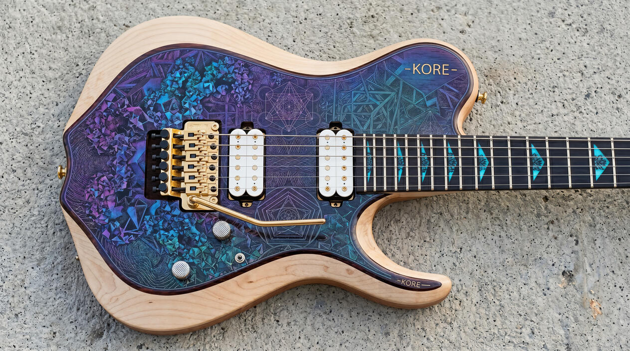 " K - Blue Bolt " - Fractal patterns and symbols -